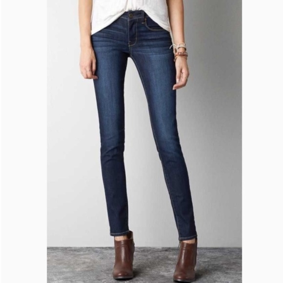 american eagle straight super stretch jeans